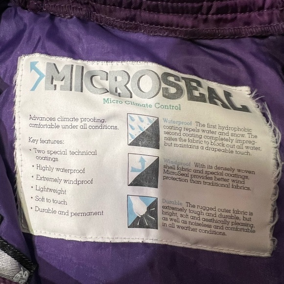 Tyrolia Skiwear Pants Men’s purple Ski Skiing Snow Winter Outdoor Zip Pocket 38 - Picture 9 of 10